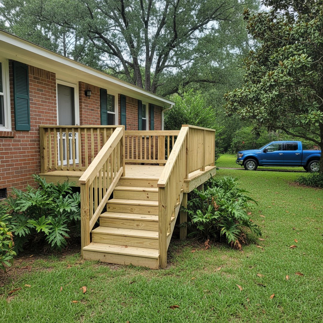 Deck Installation completed by Paradise Deck Solutions in Wiggins, MS