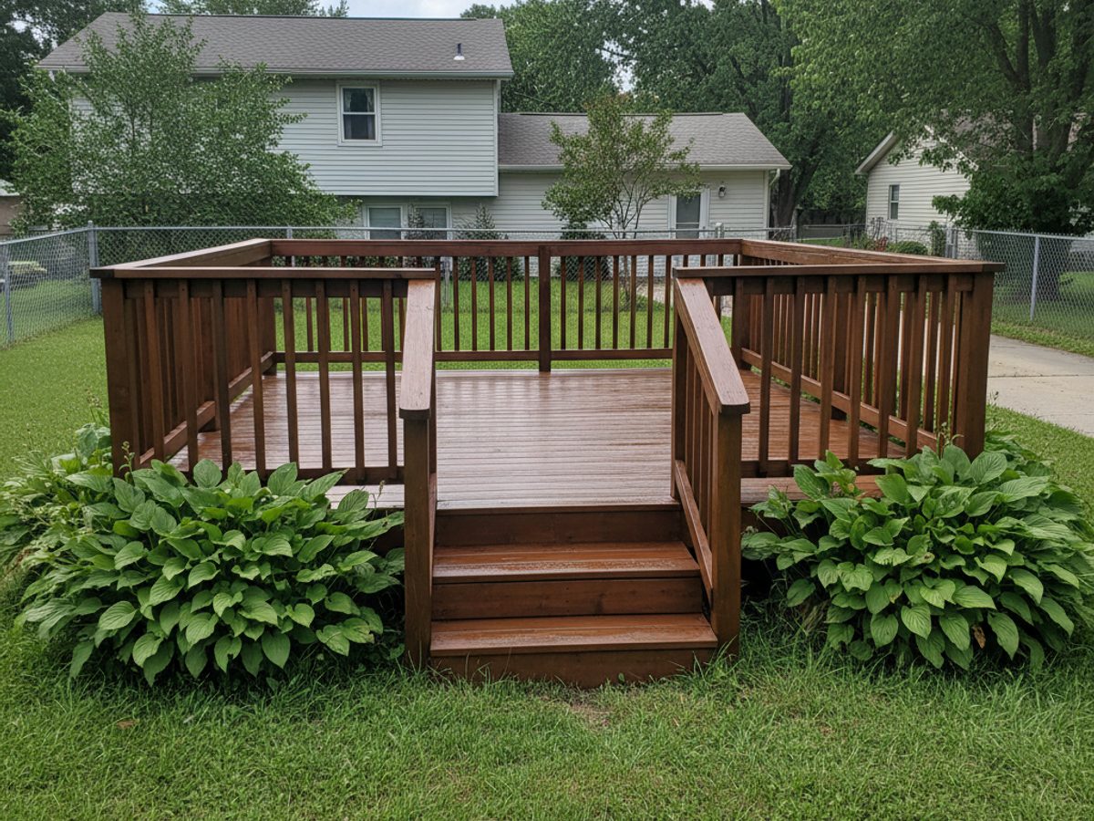 Custom Deck Design completed by Paradise Deck Solutions in Gulfport, MS